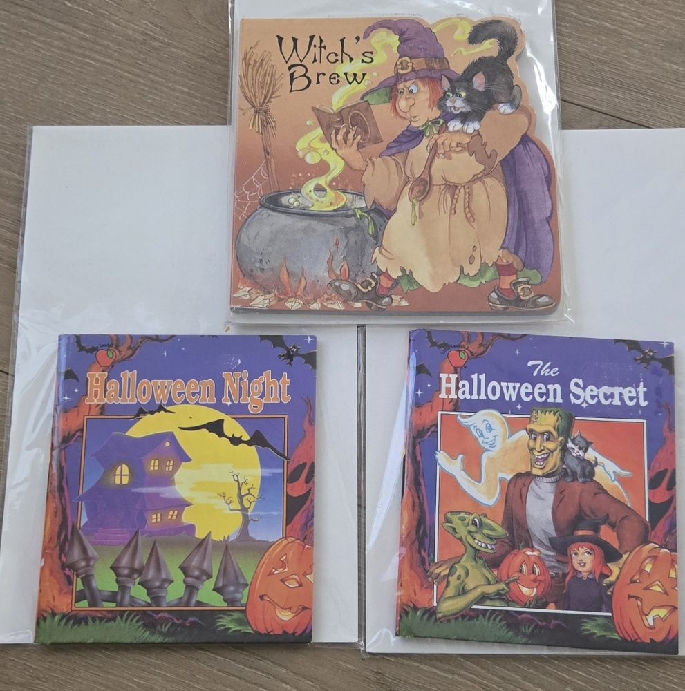 3 Vintage Books Halloween Theme
